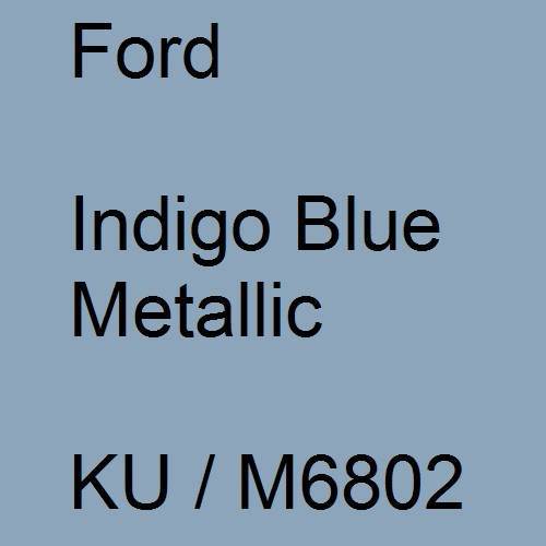 Ford, Indigo Blue Metallic, KU / M6802.
